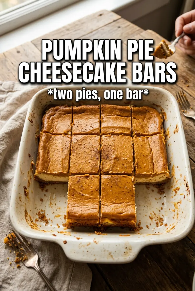 Pumpkin Pie Cheesecake Bars