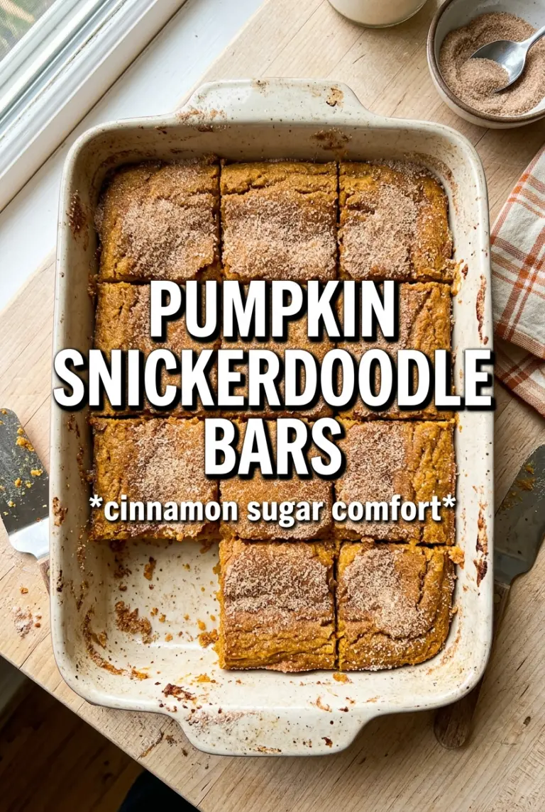 Pumpkin Snickerdoodle Bars