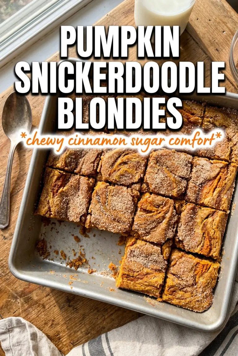 Pumpkin Snickerdoodle Blondies