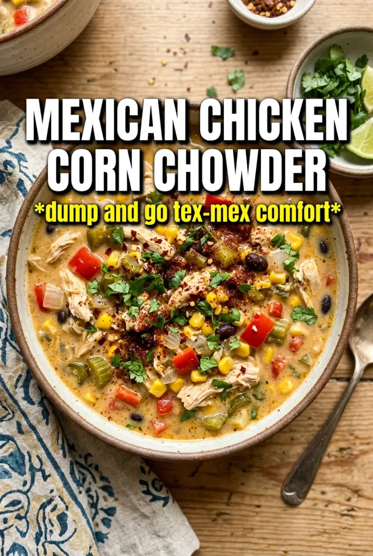 Slow Cooker Mexican Chicken Corn Chowder