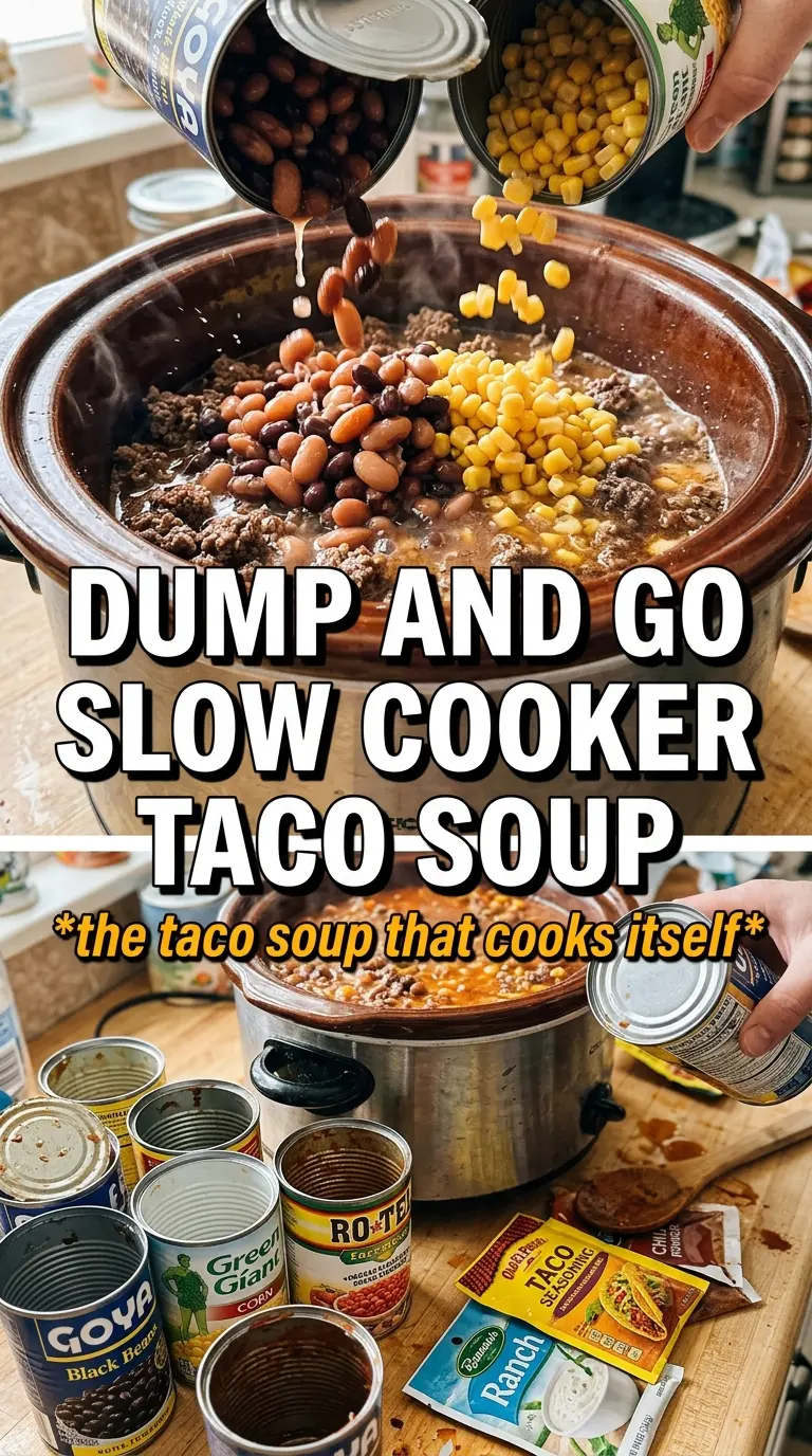 Slow Cooker Taco Soup hearty Tex-Mex
