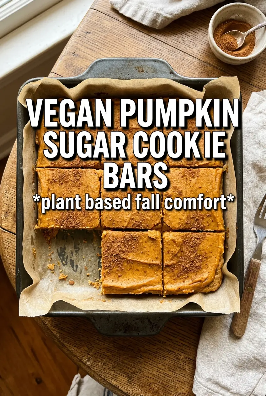 Sugar Cookie Vegan Pumpkin Bars