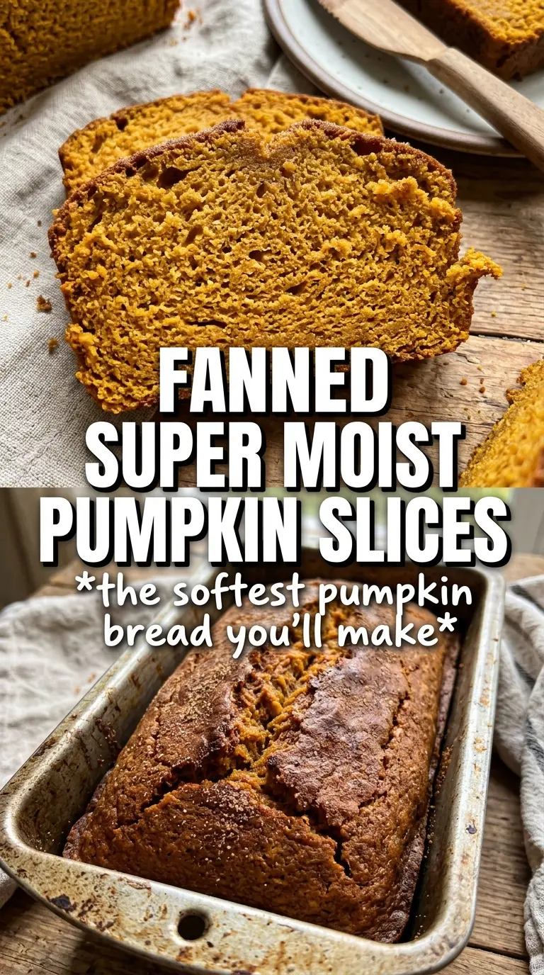 Vanilla Pudding Pumpkin Bread moist tender glazed