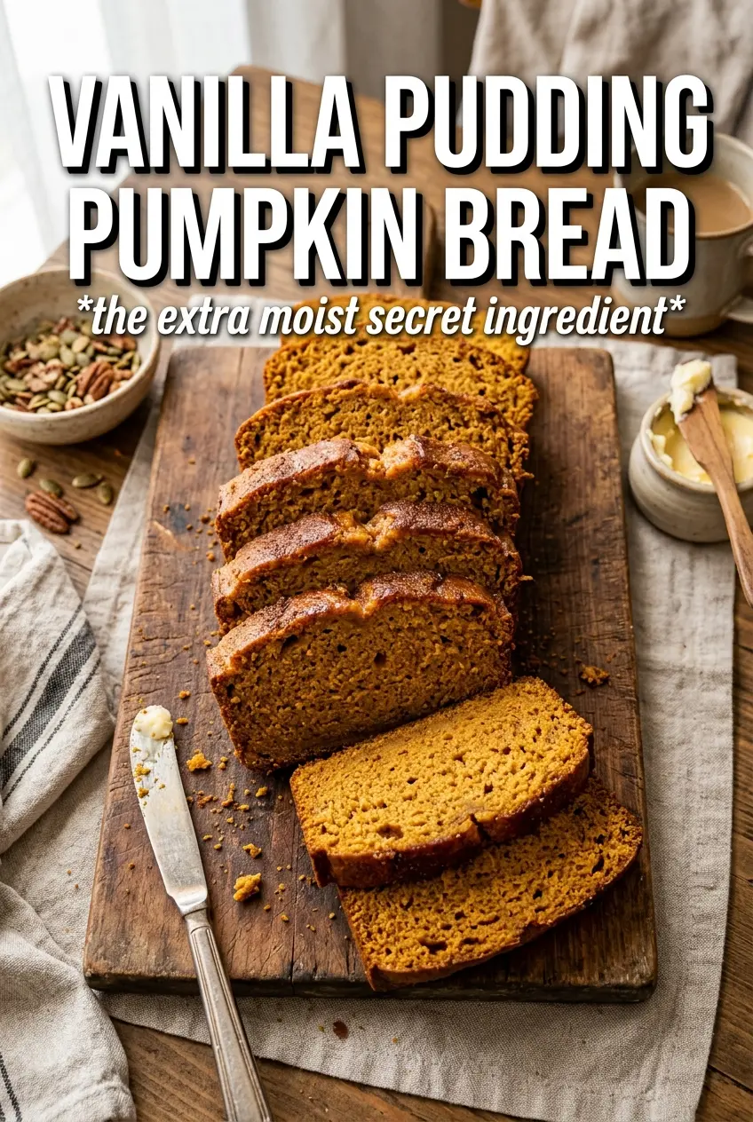 Vanilla Pudding Pumpkin Bread