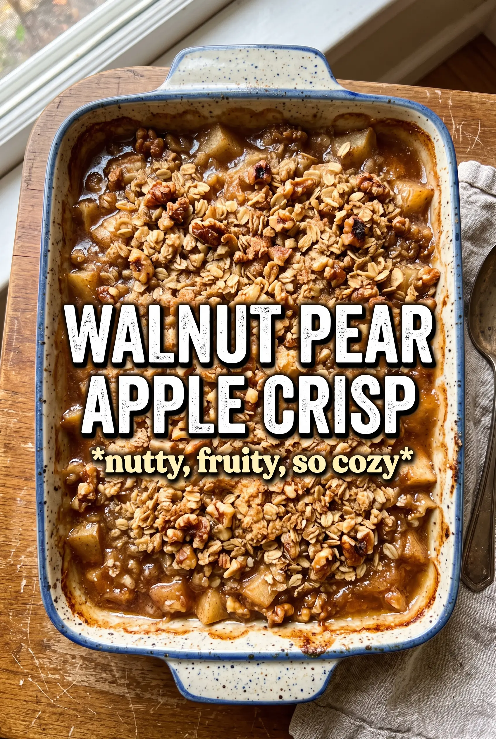 Walnut Pear Apple Crisp