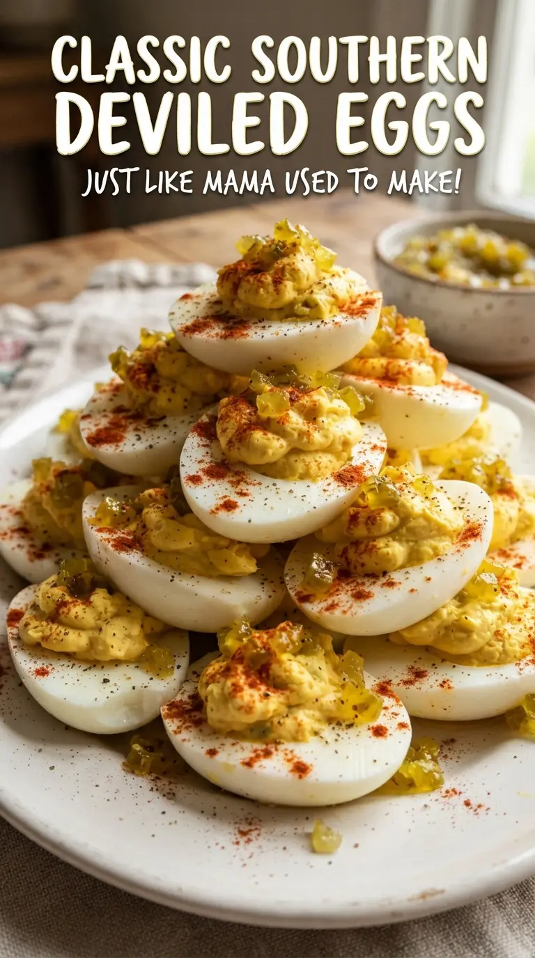 Classic Southern Deviled Eggs creamy paprika