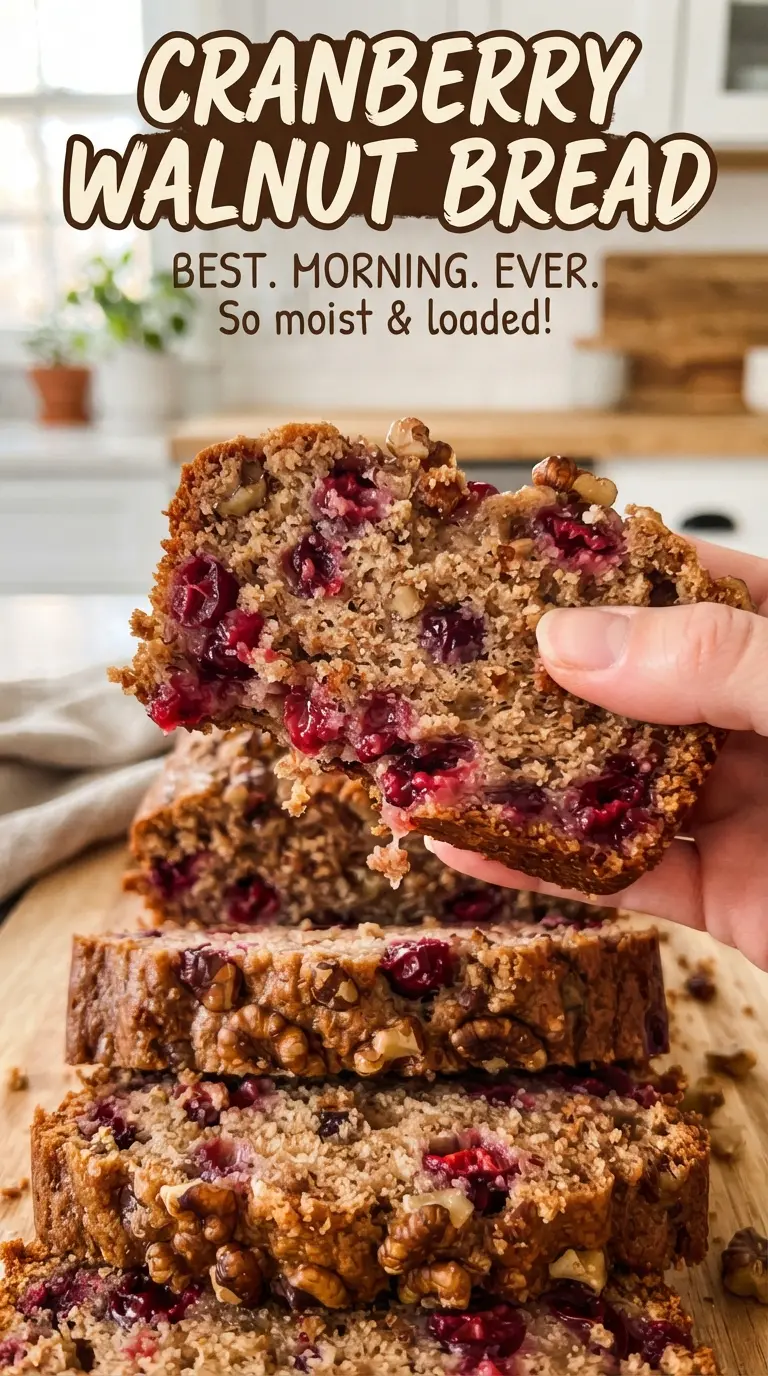 Cranberry Walnut Bread orange zest, tart fruit, toasted walnuts