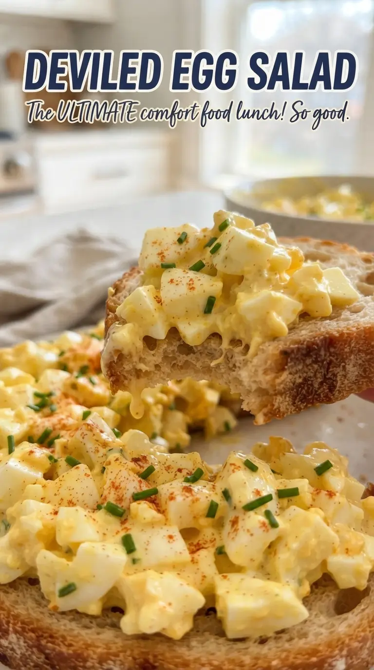Deviled Egg Salad creamy chunky paprika chives