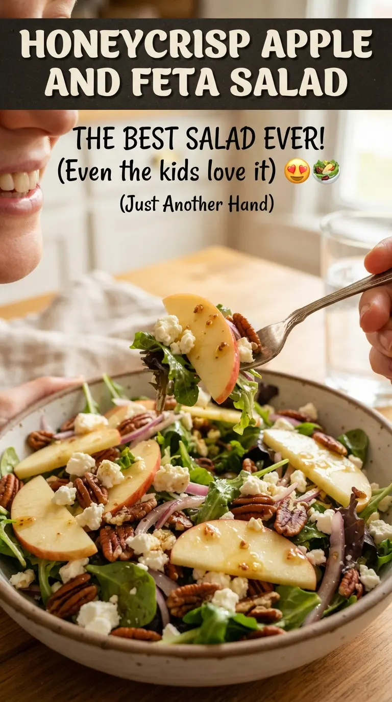 Honeycrisp Apple and Feta Salad crisp, bright, fresh