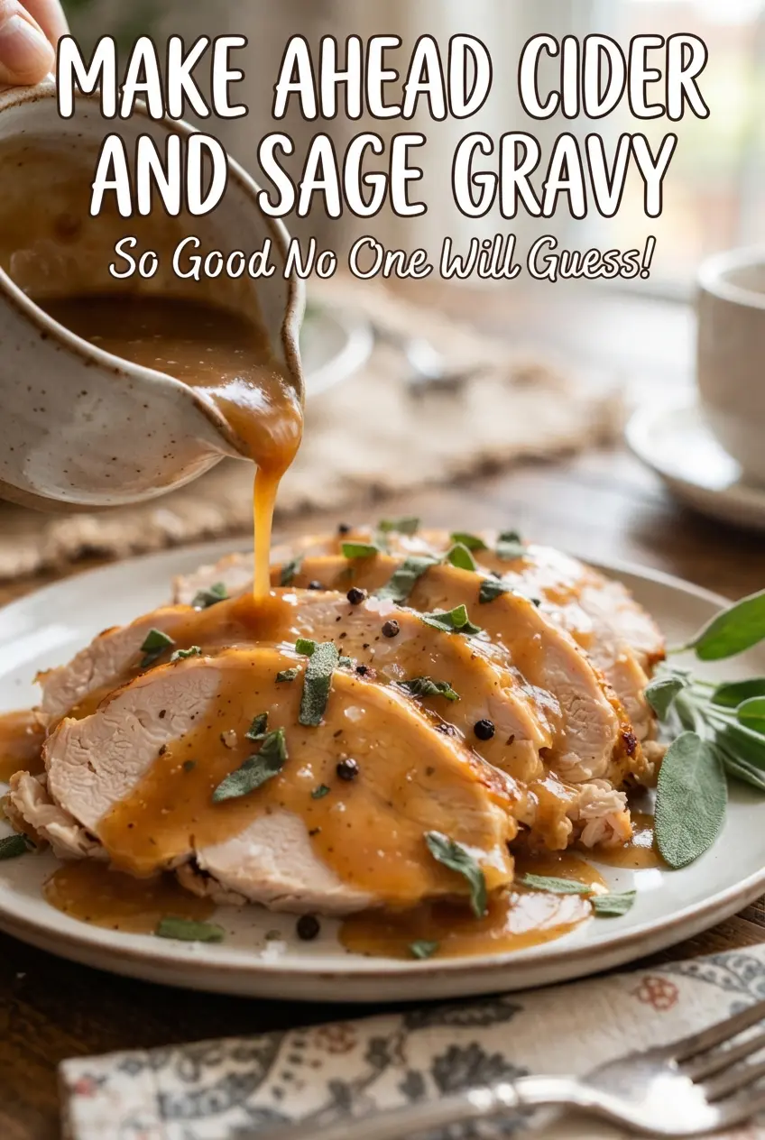 Make Ahead Cider and Sage Gravy