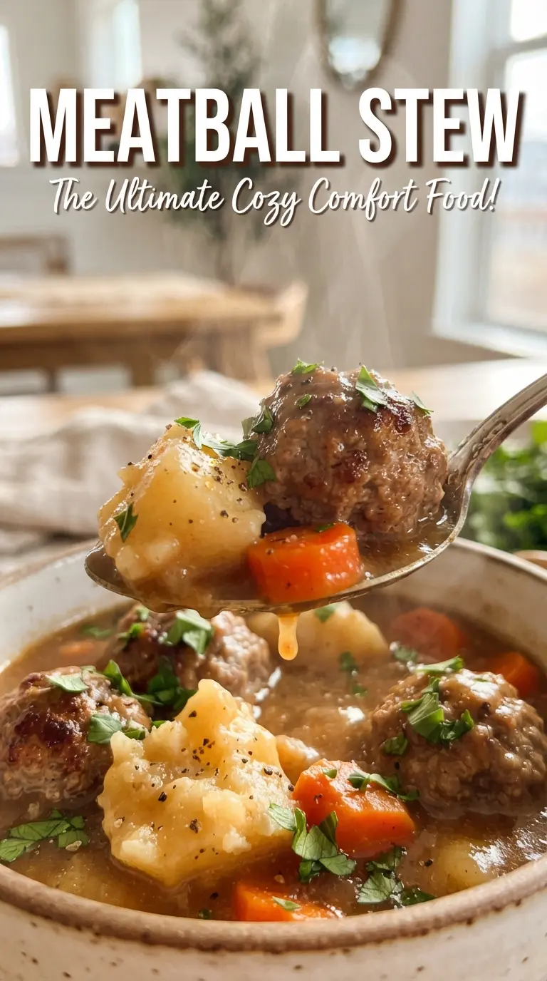 Meatball Stew hearty beefy gravy