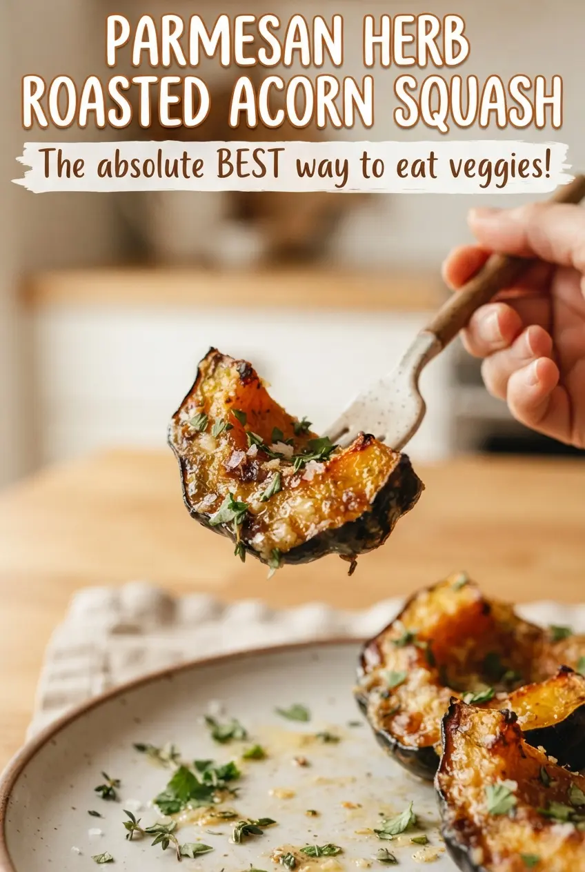 Parmesan Herb Roasted Acorn Squash