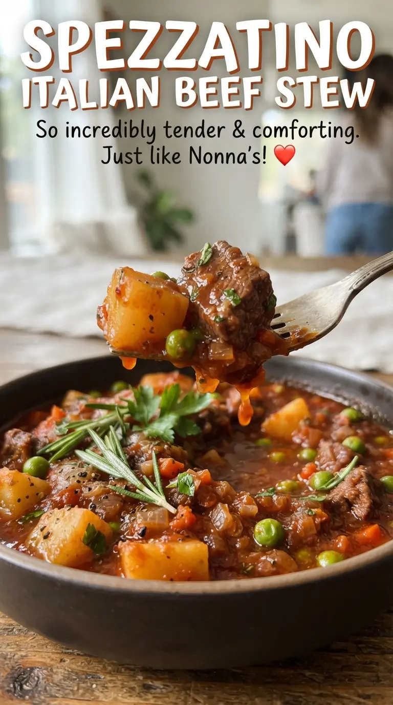 Spezzatino Italian Beef Stew tender beef rosemary