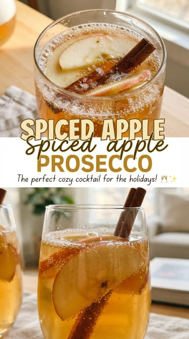 Spiced Apple Prosecco bubbly cinnamon-sugar