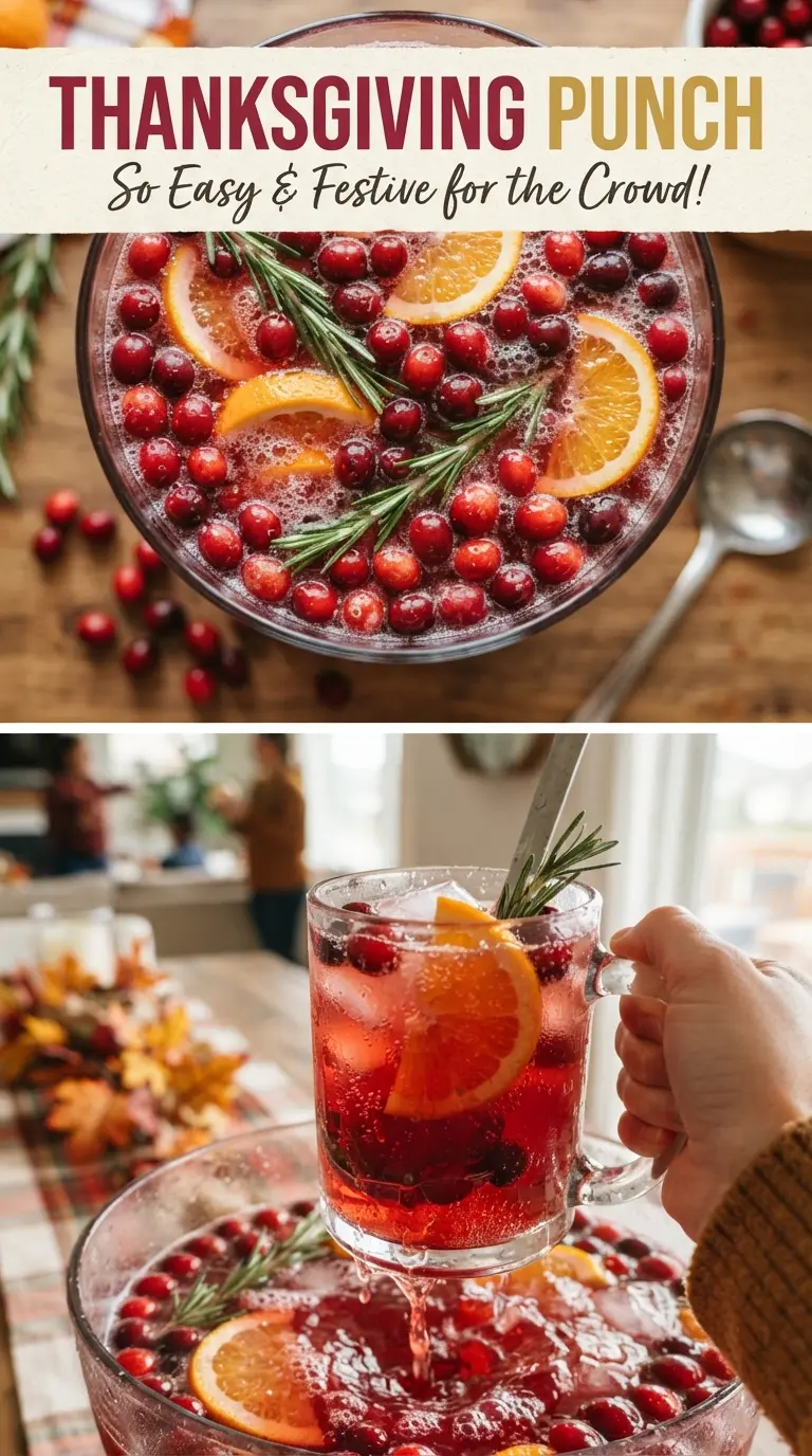Thanksgiving Punch ruby cranberry citrus